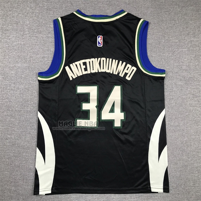 Maglia
 Giannis Antetokounmpo NO 34 Bambino
 Milwaukee Bucks Statement 2022-23 Nero
